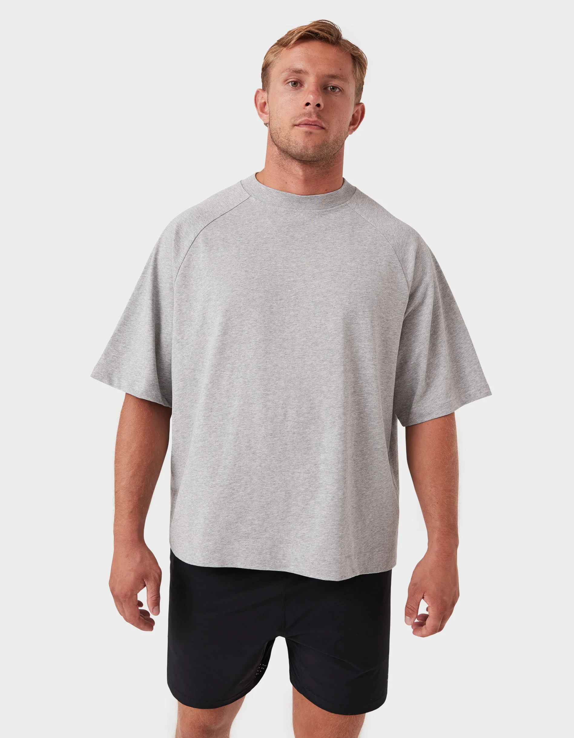 Chunk Tee Grey Marle