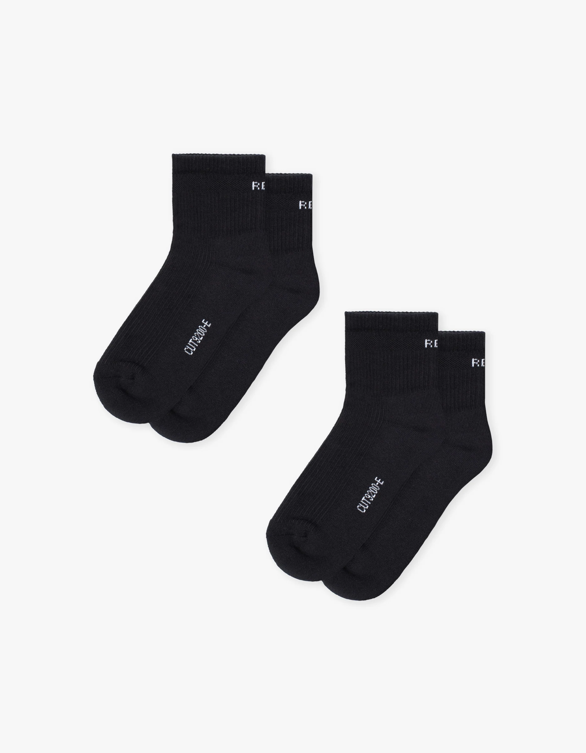 Logo Short Sock 2-Pack Black