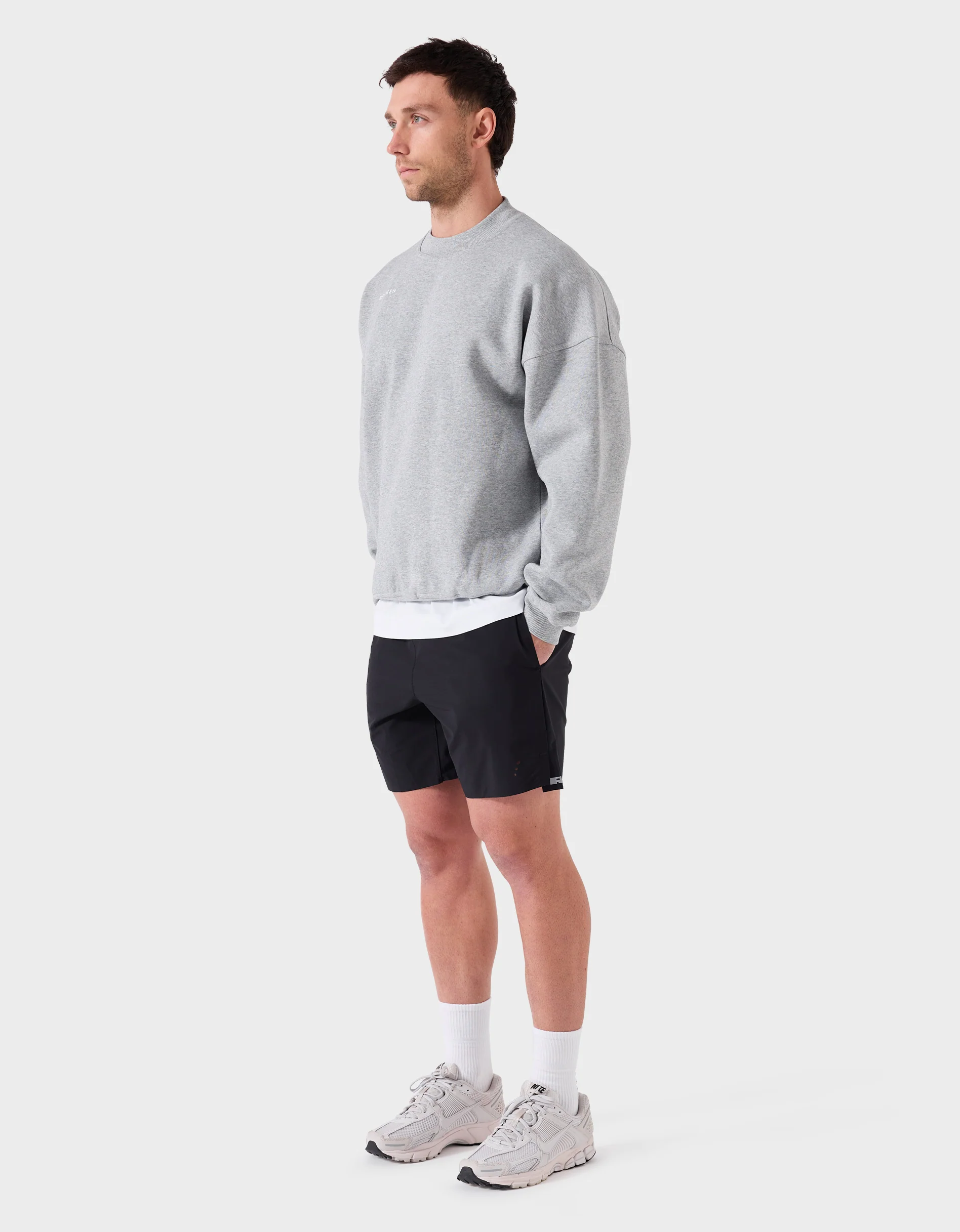 Mass Fleece Crew Grey Marle - Image 5