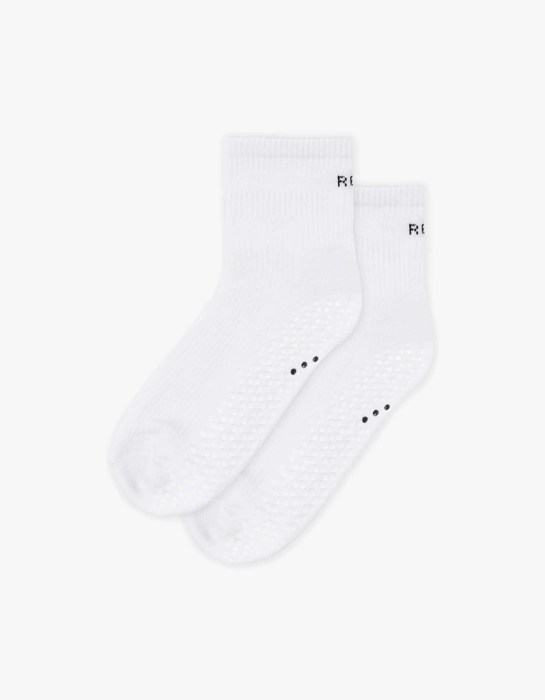 Short Grip Sock White